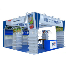 Detian Angebot 20x20 Fuß praktische neue Design gebogen besten Messe-Display kreative zeigt Food-Stand